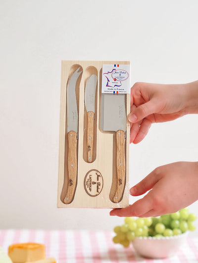 Laguiole Oak Cheese Set - The Cross Decor & Design