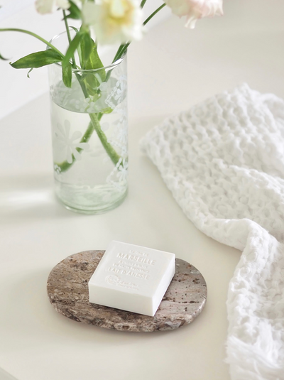 Travertine Soap Dish - The Cross Decor & Design