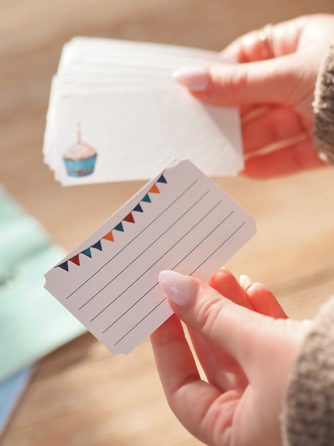 Cupcake Mini Note Card Set of  50 - The Cross Decor & Design