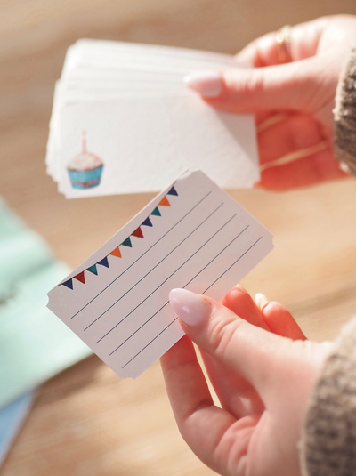 Cupcake Mini Note Card Set of  50 - The Cross Decor & Design