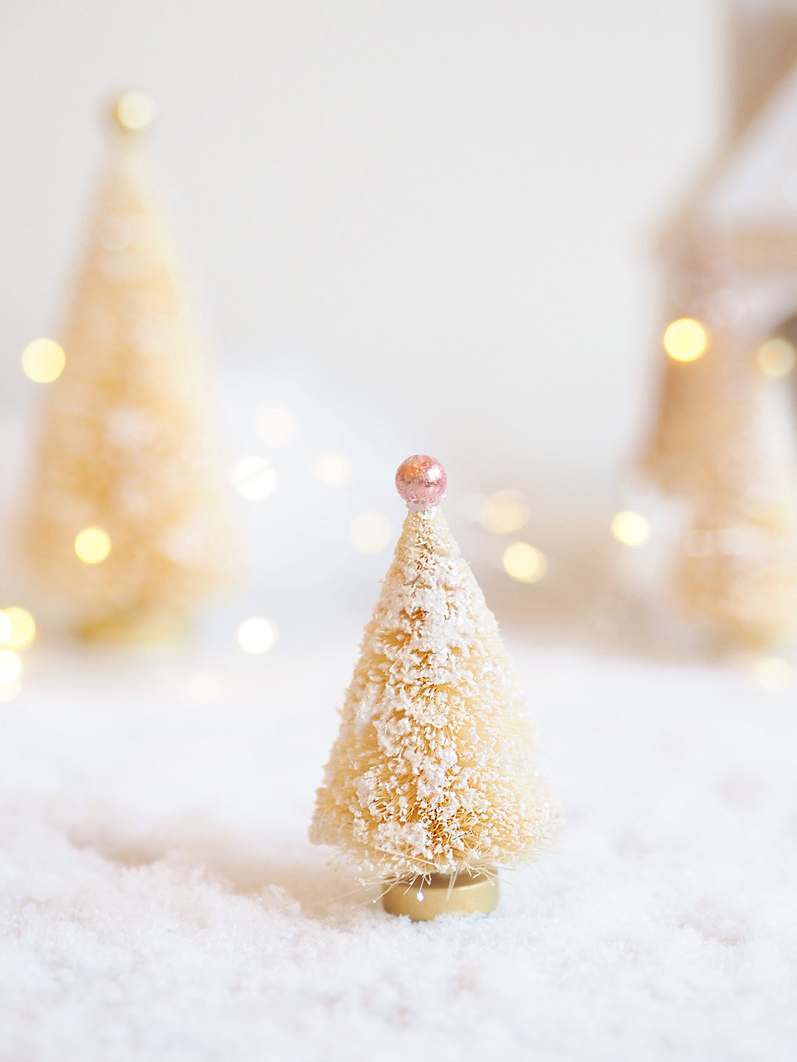 Pink Jewel Bottle Brush Tree 4" - The Cross Decor & Design