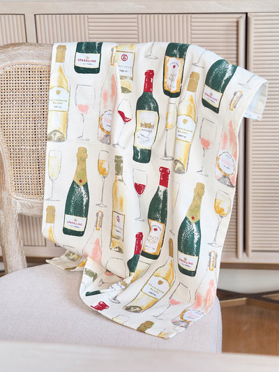 Wine & Dine Tea Towel - The Cross Decor & Design