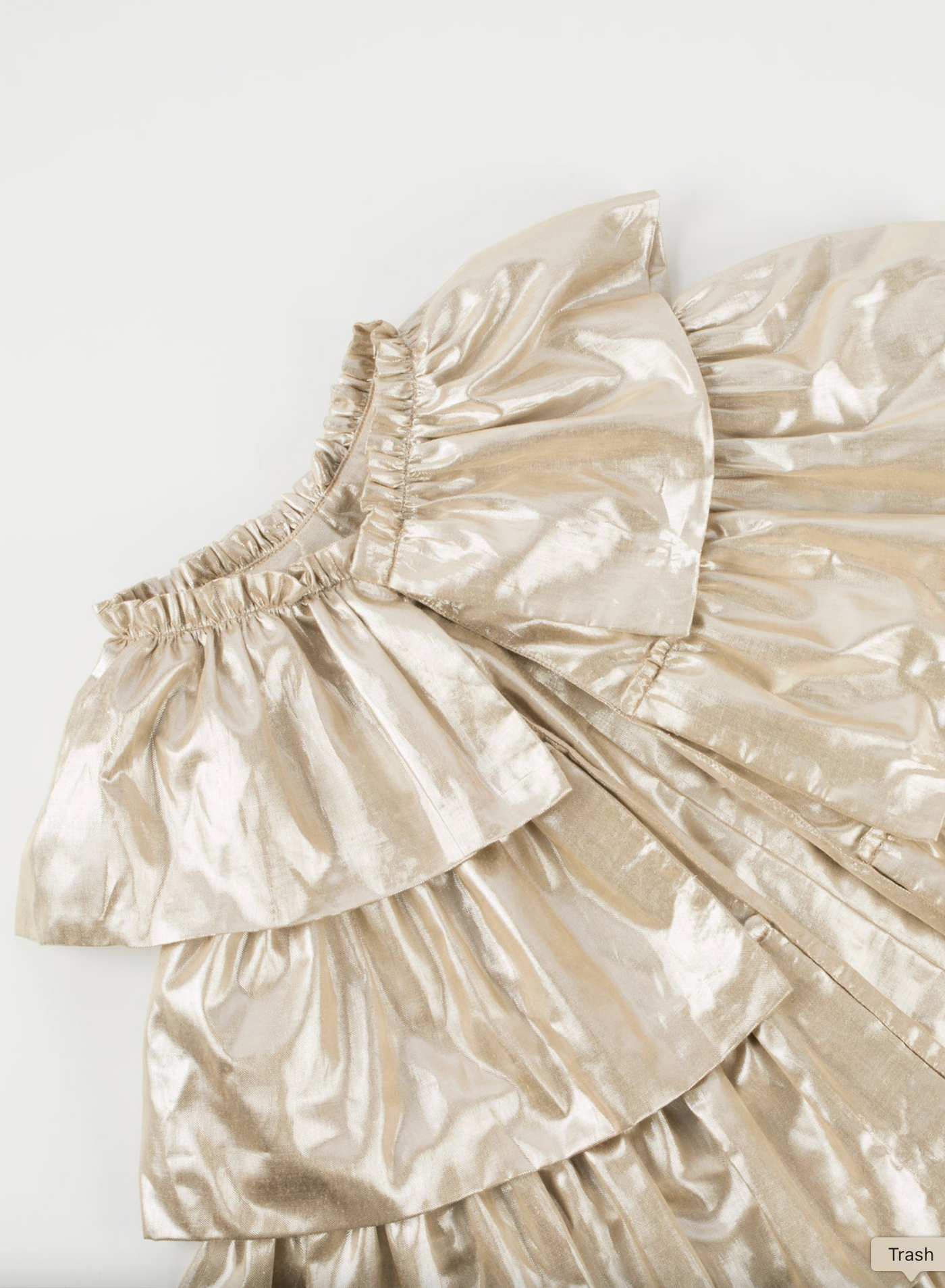 Gold Ruffle Cape - The Cross Decor & Design