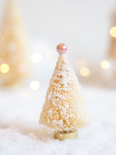 Pink Jewel Bottle Brush Tree 4" - The Cross Decor & Design