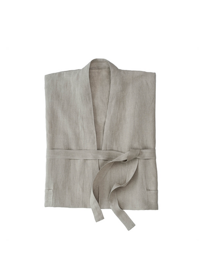Natural Linen Robe - The Cross Decor & Design