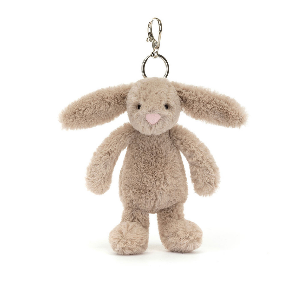 Jellycat Bashful Beige Bunny Bag Charm