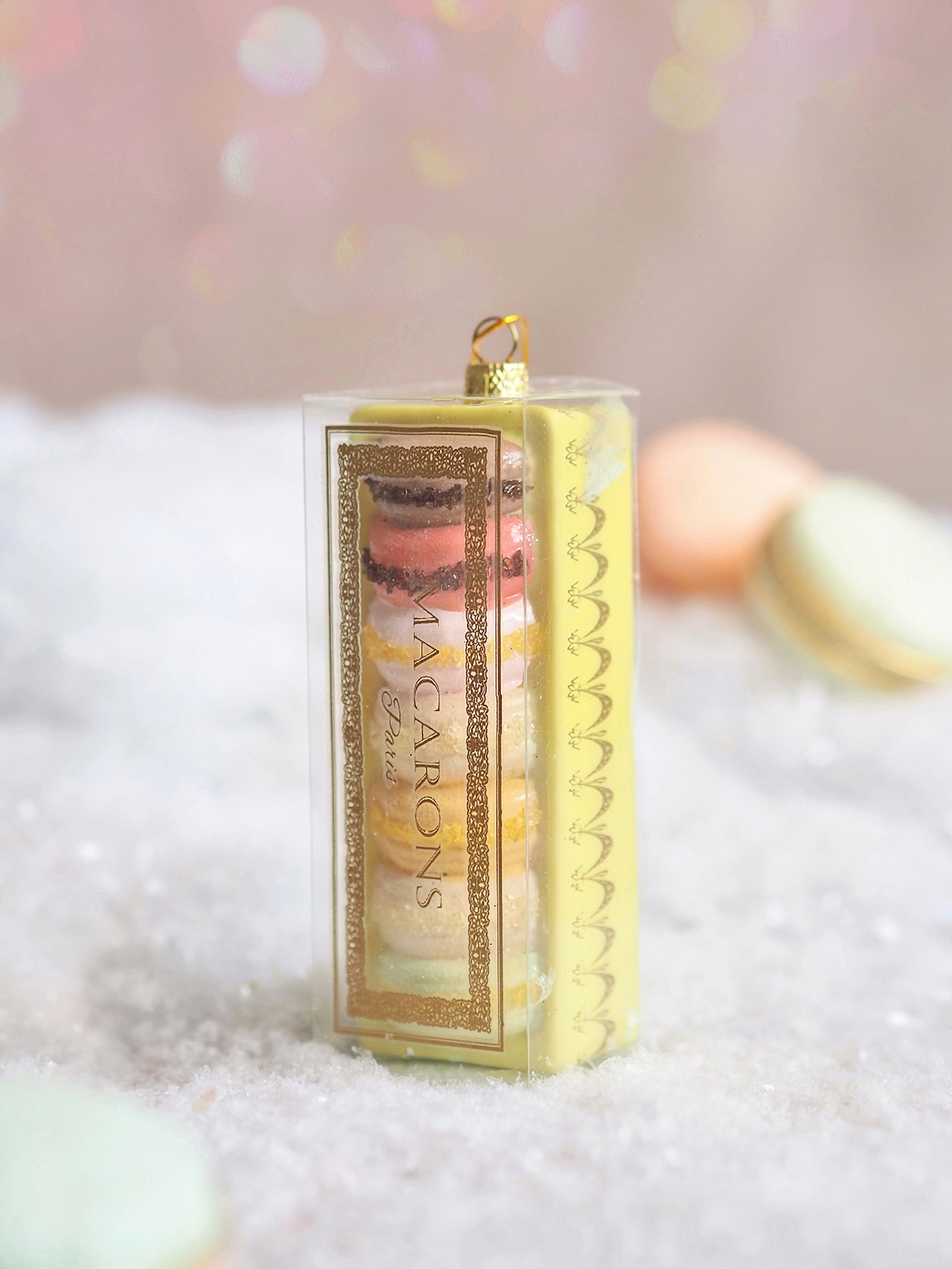 Green Boxed Macaron Ornament