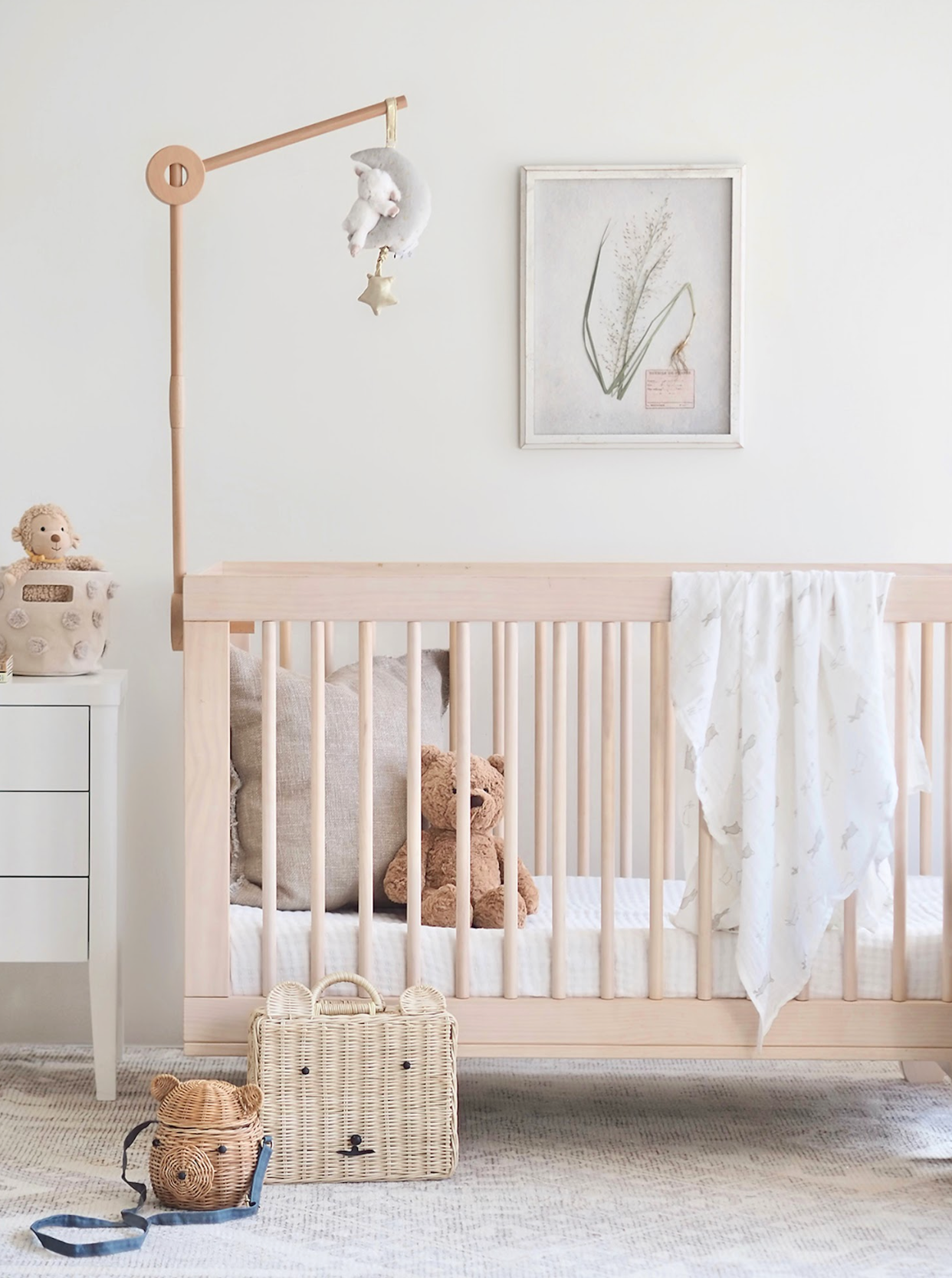 Little Lamb & Moon Musical Mobile - The Cross Decor & Design