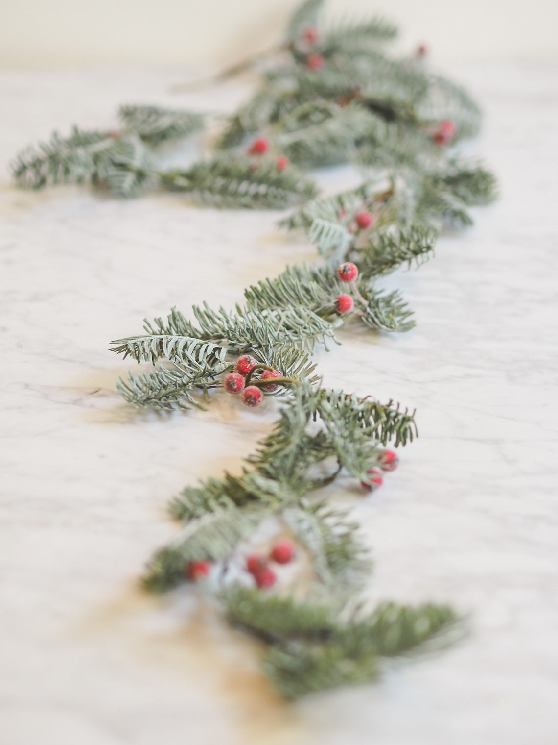 Faux Spruce w/ Red Berries Garland - The Cross Decor & Design