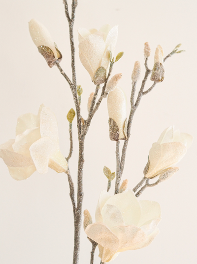 Iced Magnolia Stem - The Cross Decor & Design