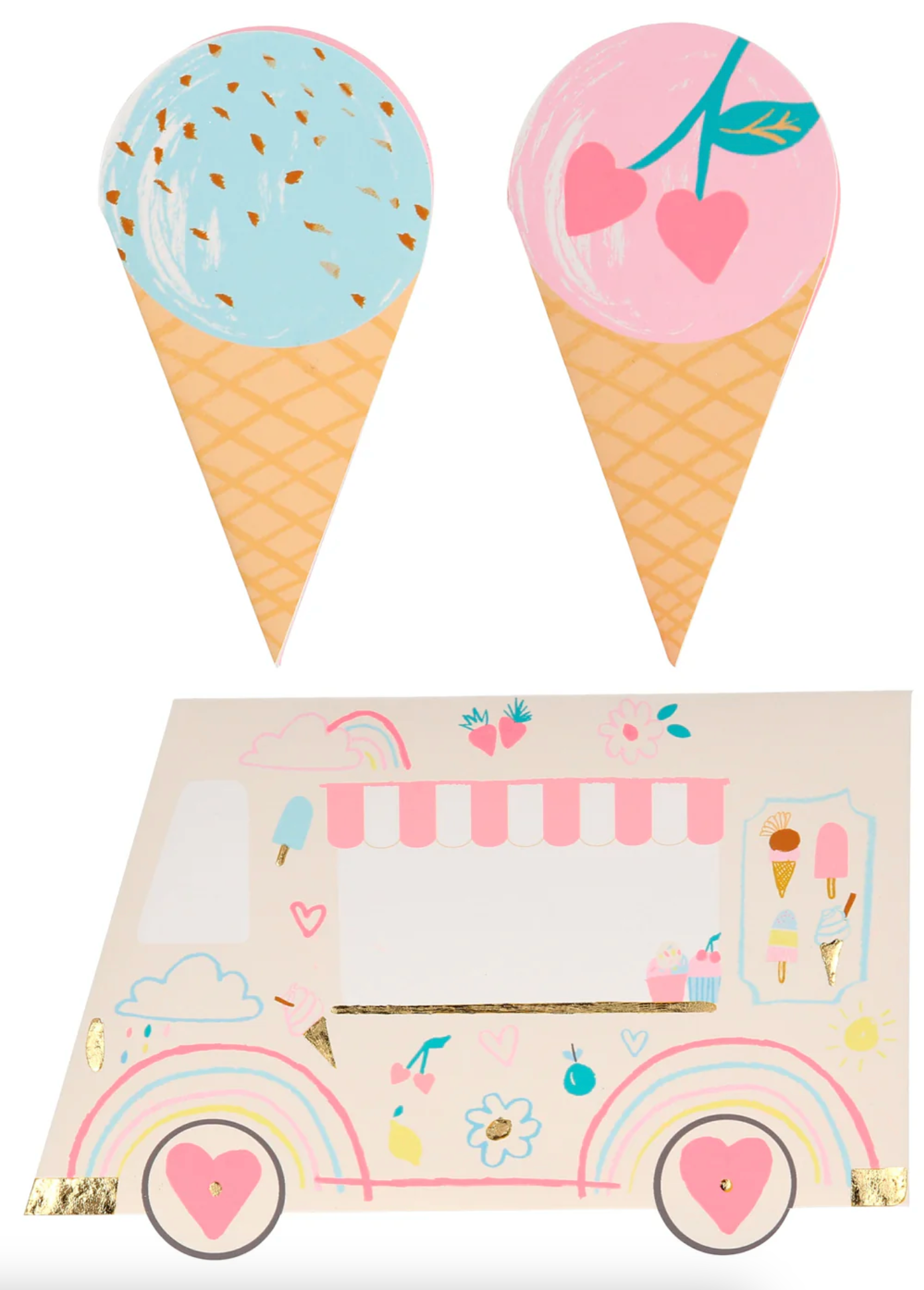 Ice cream Cards & Friendship Bracelets - The Cross Decor & Design