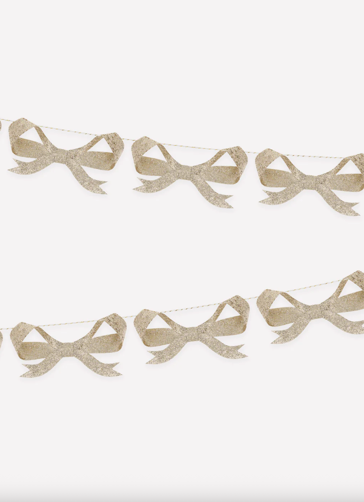 Glitter Bow Garland