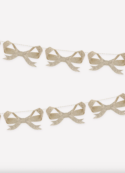 Glitter Bow Garland