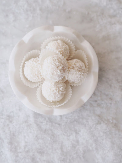 Bijou Marble Scalloped Bowl
