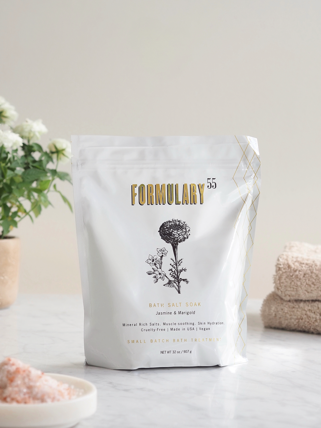 Jasmine & Marigold Bath Salt Soak - The Cross Decor & Design