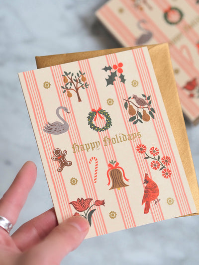 Happy Holidays Yuletide Card