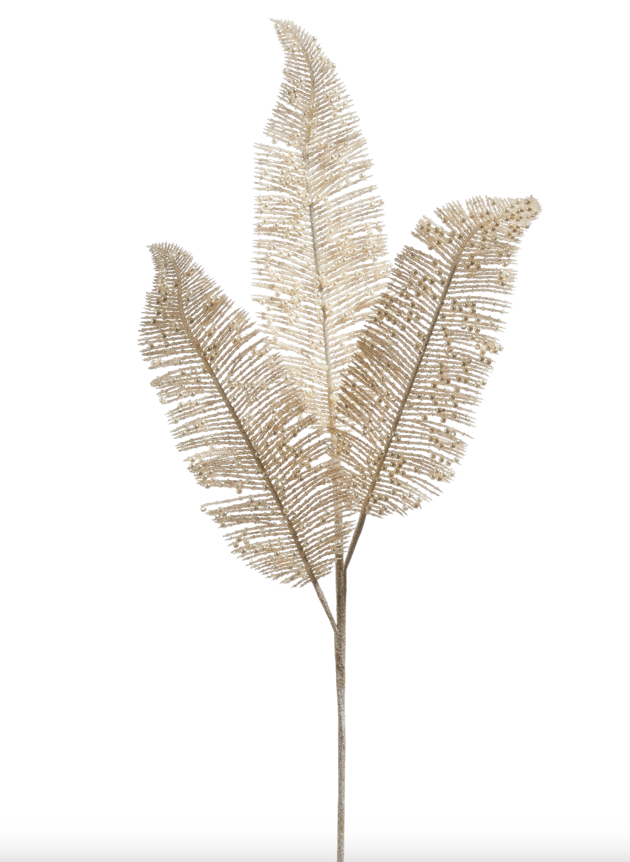 Glittered Pearl Fern Stem - The Cross Decor & Design