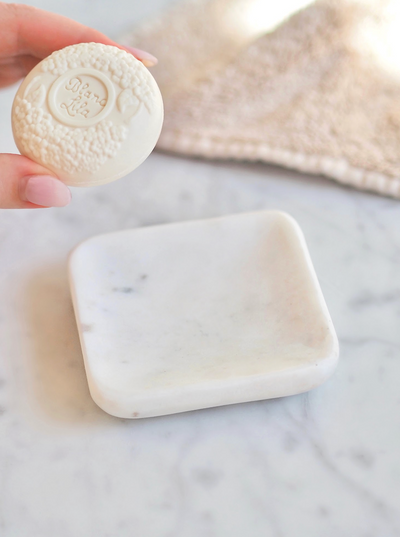 Evie Marble Square Dish - The Cross Decor & Design