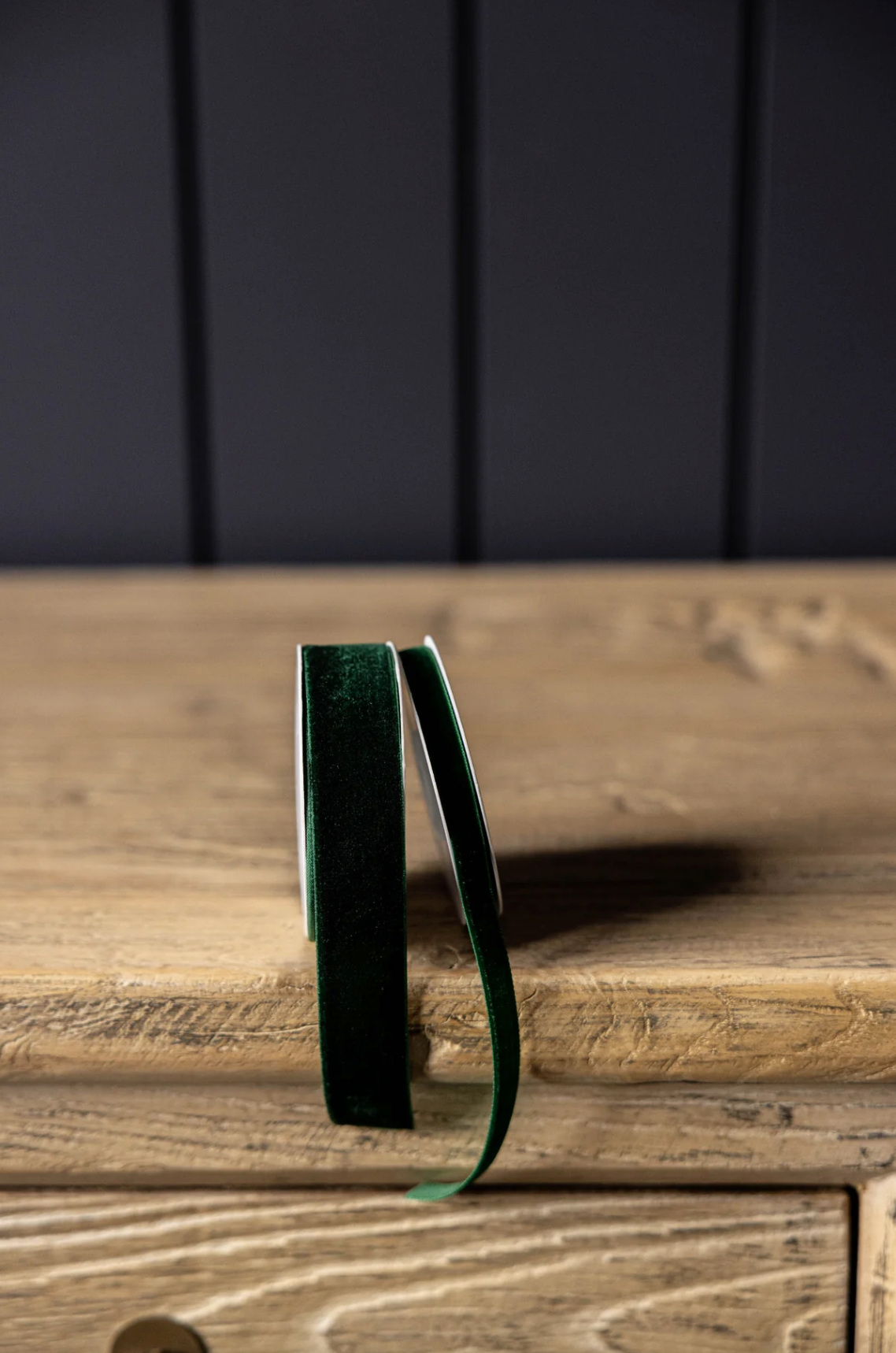 Emerald Green Velvet Ribbons