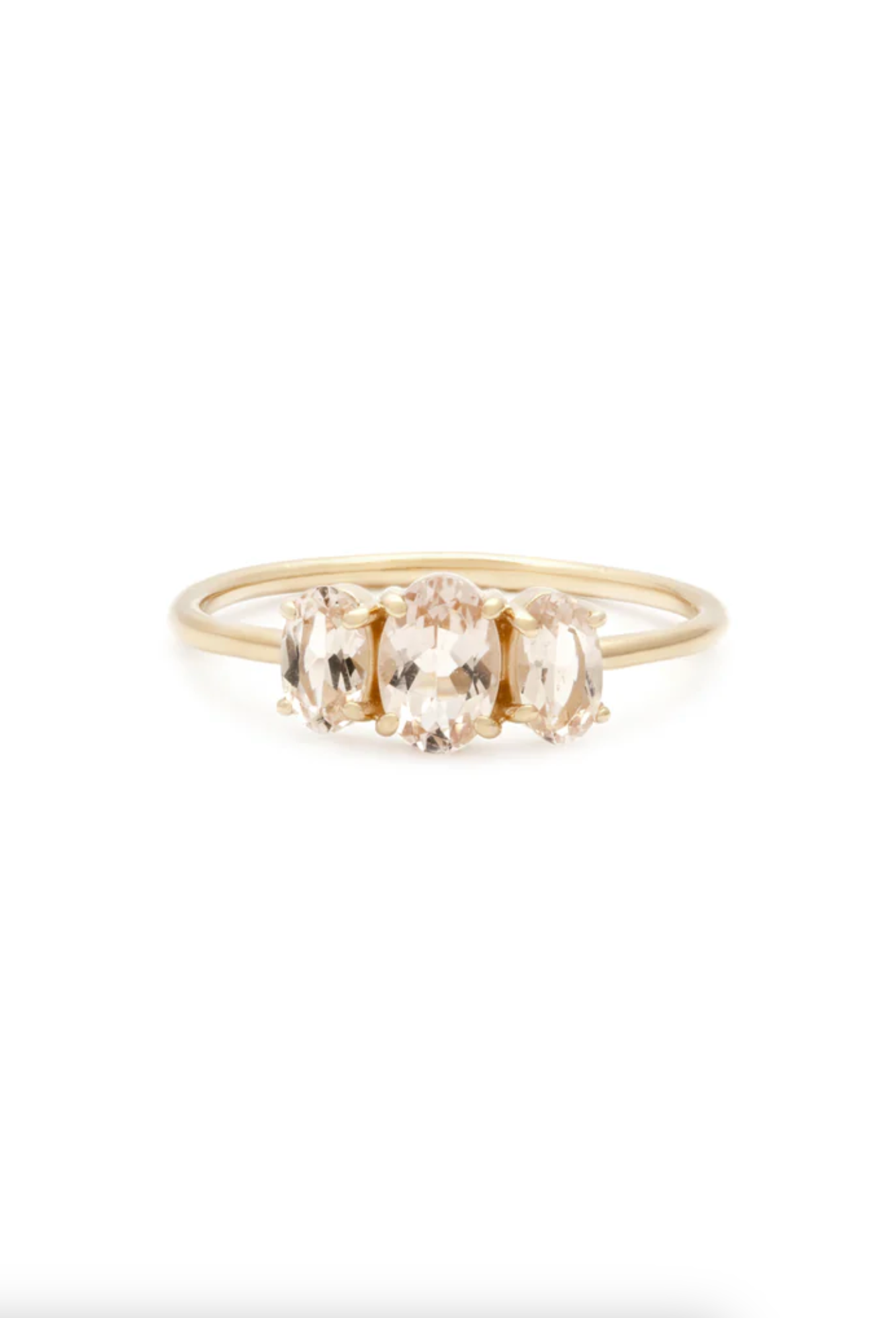 Bijou Morganite Ring | 14K Gold - The Cross Decor & Design