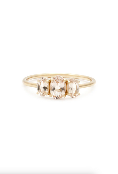 Bijou Morganite Ring | 14K Gold - The Cross Decor & Design