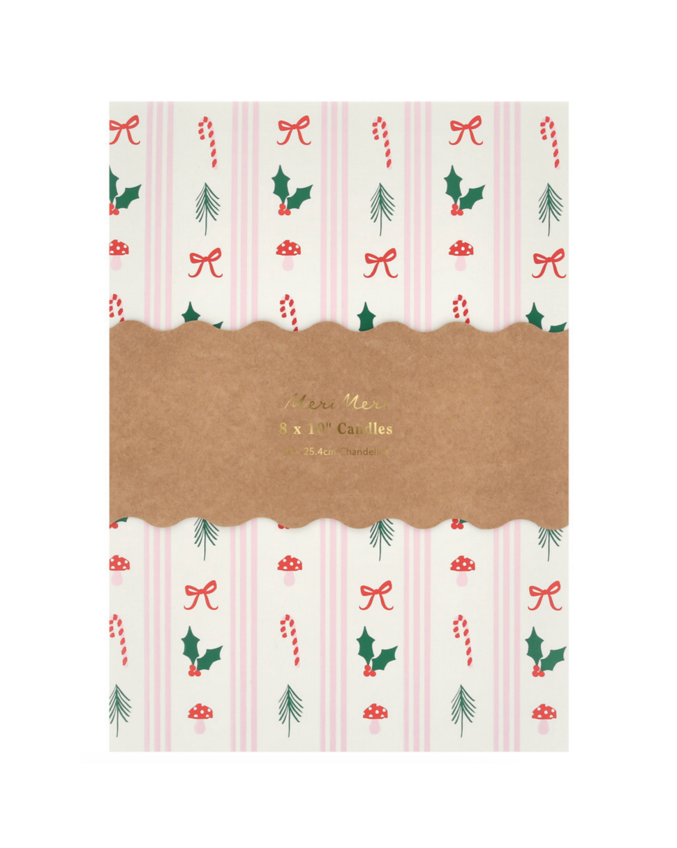 Festive Patterned Table Candles