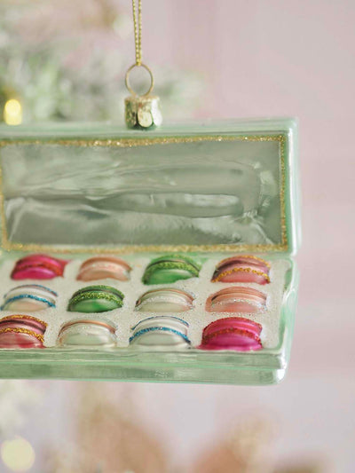 Blue Box of Macarons Ornament - The Cross Decor & Design