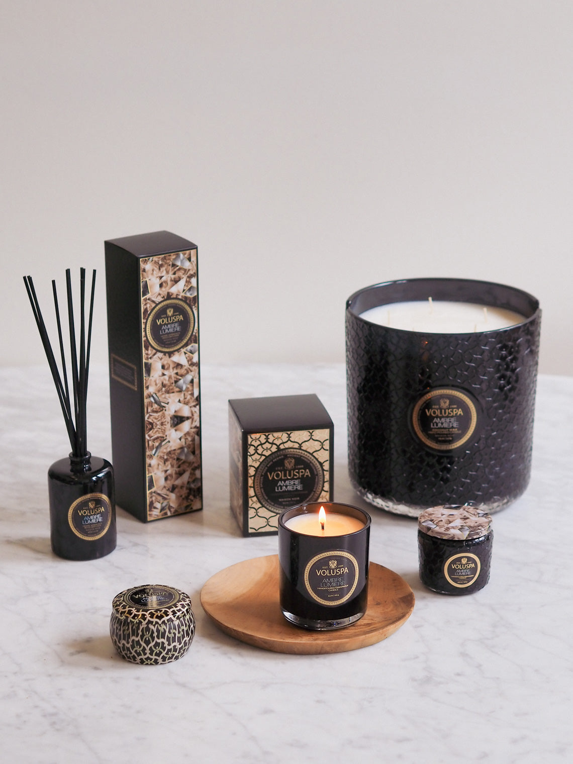 Ambre Lumiere Reed Diffuser - The Cross Decor & Design