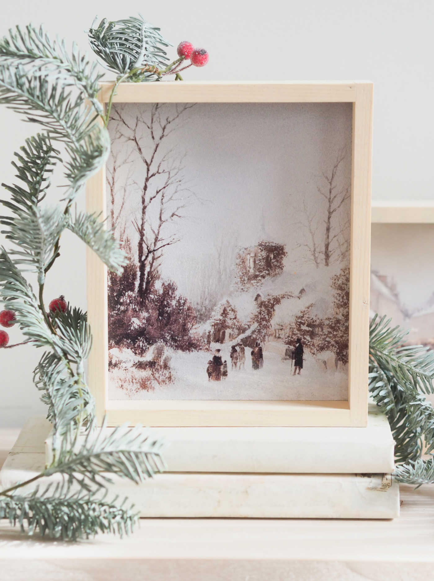 Christmas Village Framed Print 8.5x7