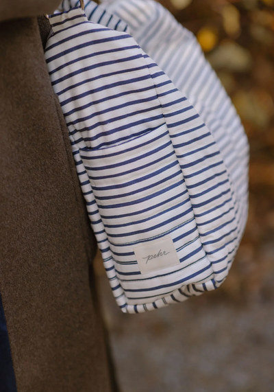 Navy Blue Stripe Diaper Bag - The Cross Decor & Design