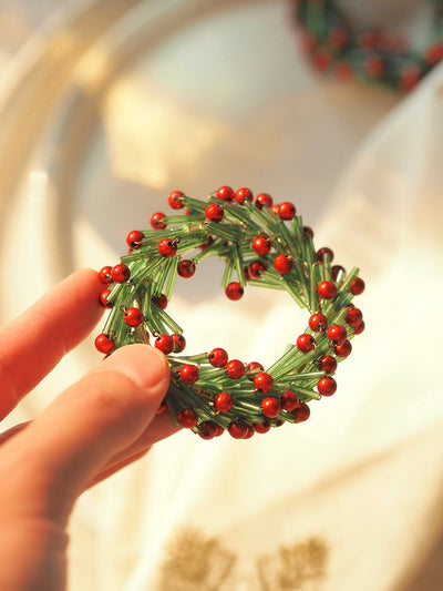 Beaded Wreath Napkin Ring