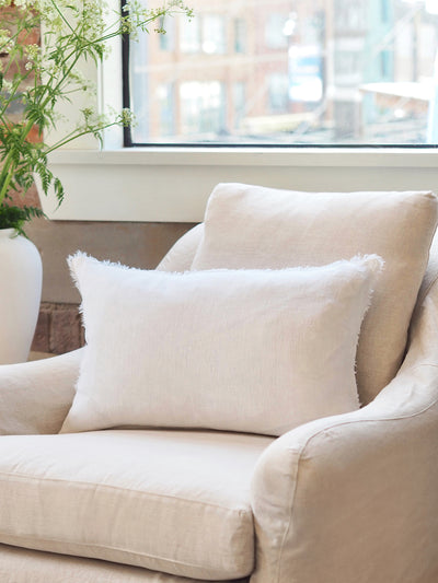 Lina Ivory Pillow | 16x24 - The Cross Decor & Design