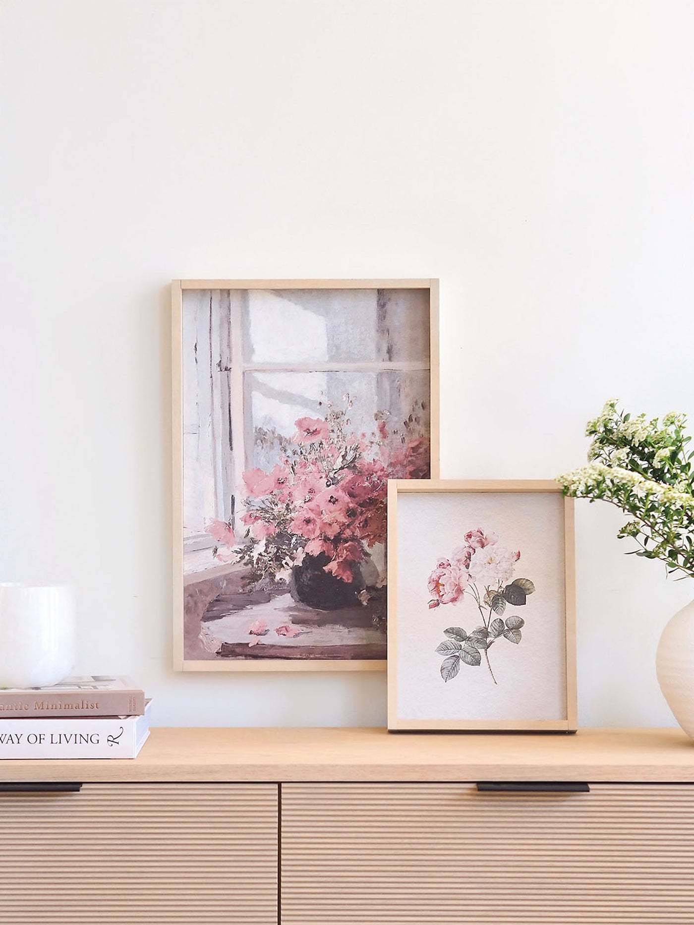 Watercolour Rose Framed Print 12x9" - The Cross Decor & Design