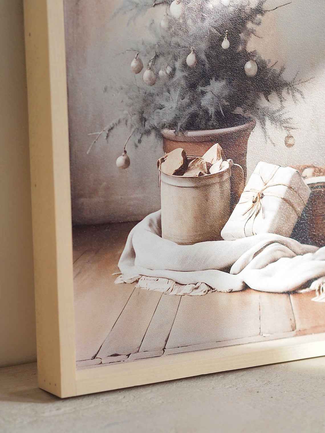 Vintage Christmas Tree Framed Print