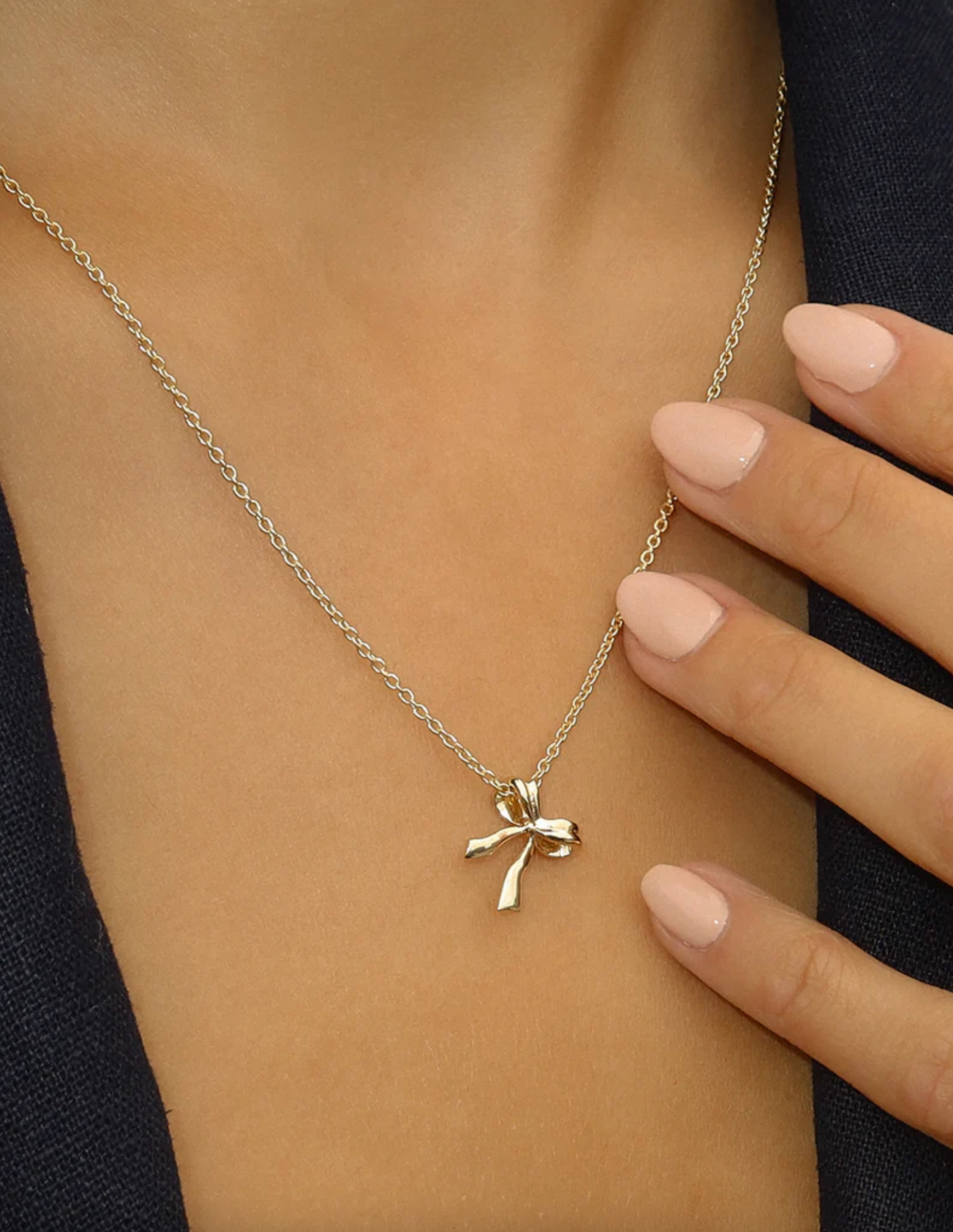 Bow Necklace | Gold - The Cross Decor & Design