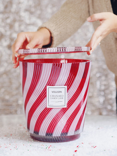 Crushed Candy Cane 5 Wick Hearth Candle