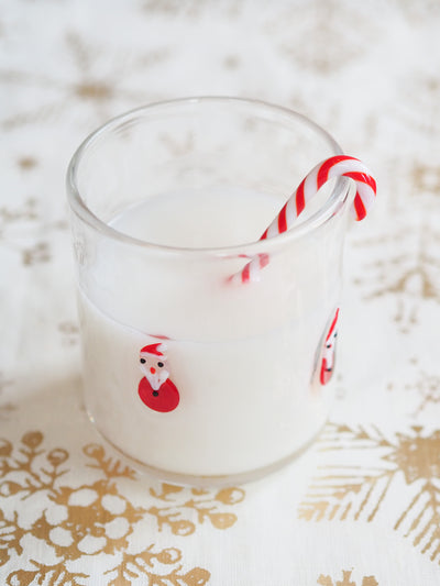 Holiday Santa Drinking Glass