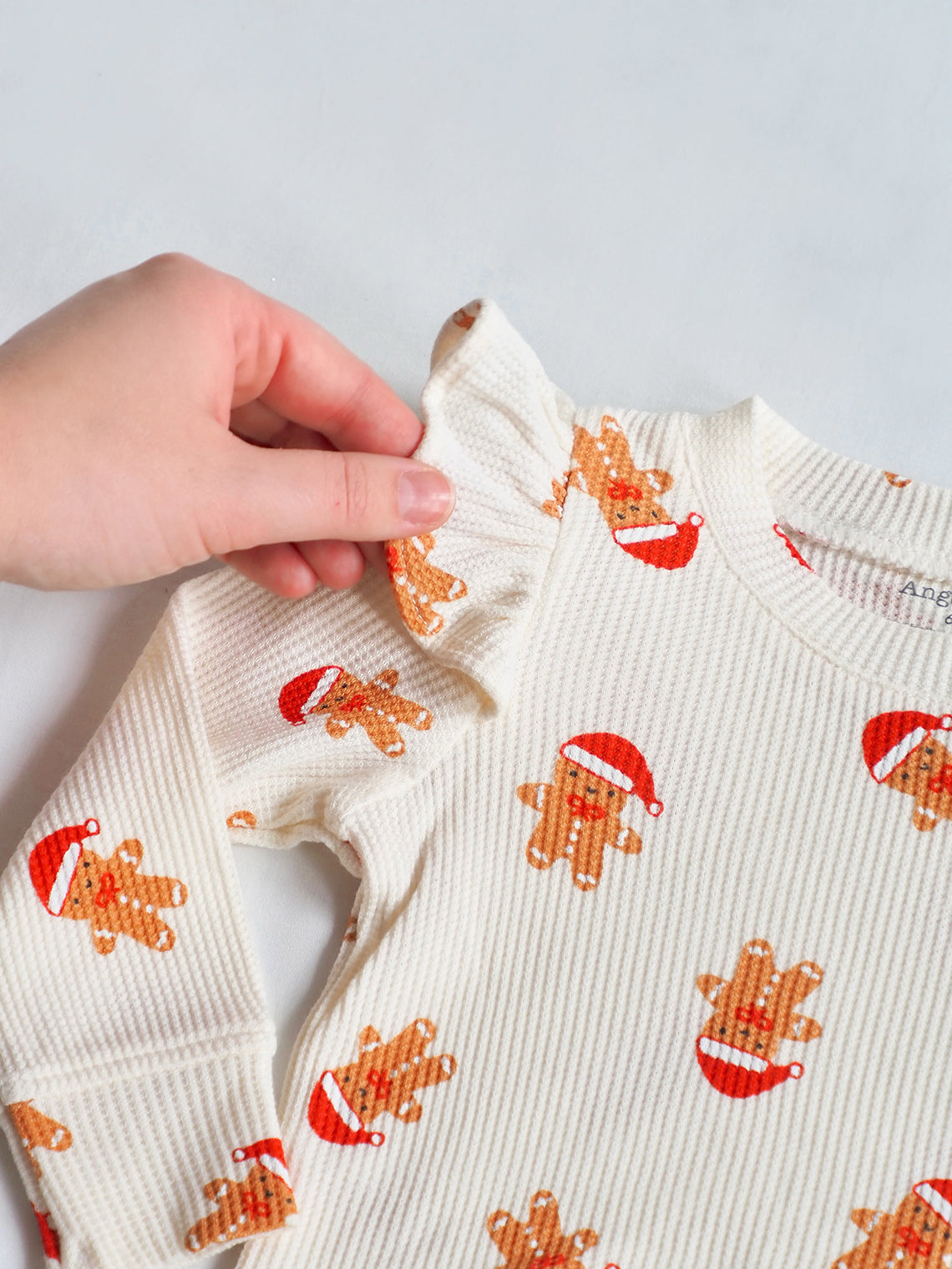 Gingerbread Ruffle Top