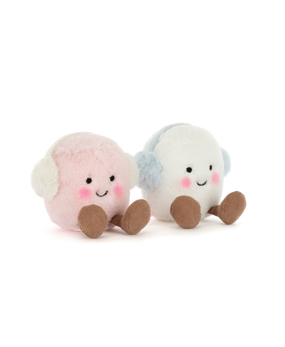 Jellycat Amuseables Toastie Pink and White Marshmallows