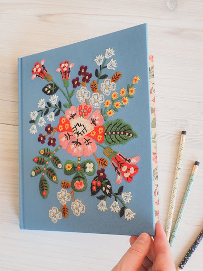 Gracie Embroidered Sketchbook