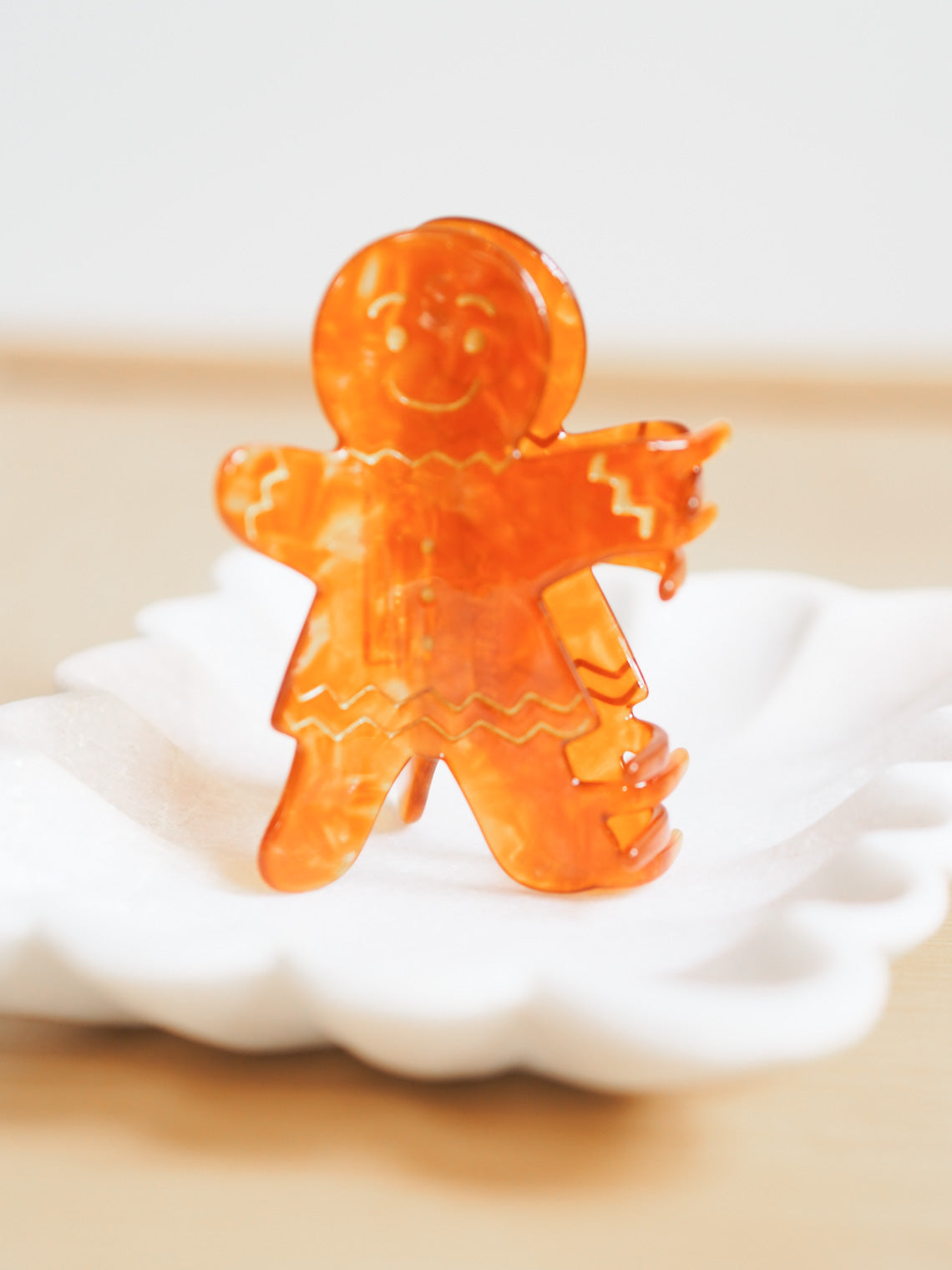 Gingerbread Holiday Claw Clip | Girl