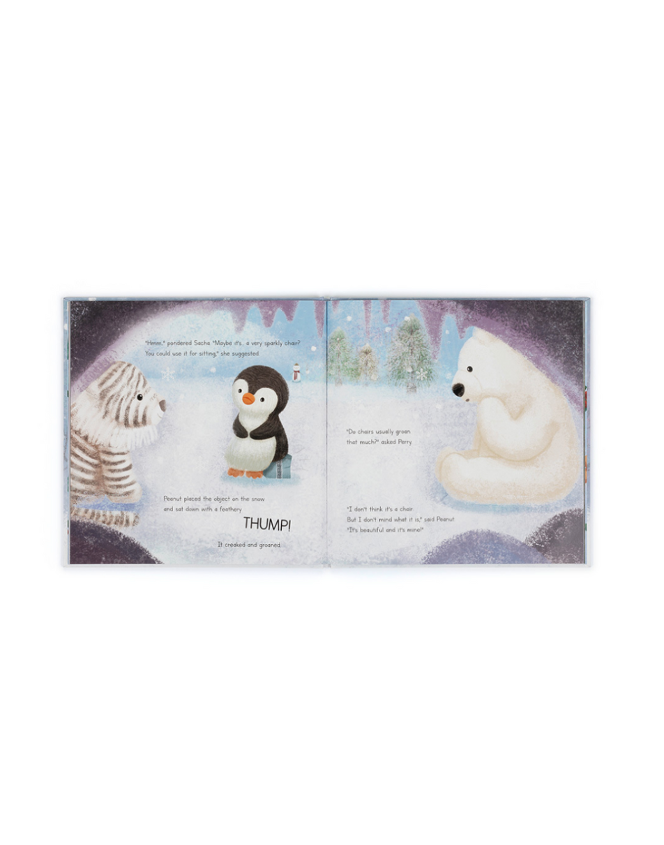 Jellycat Peanut Penguin’s Perfect Present Book