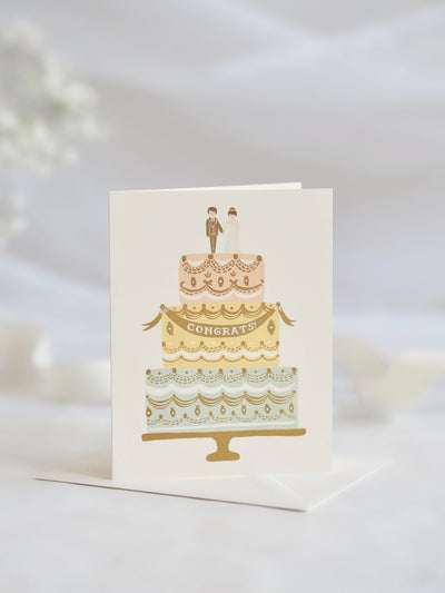 Congrats Wedding Cake Card - The Cross Decor & Design