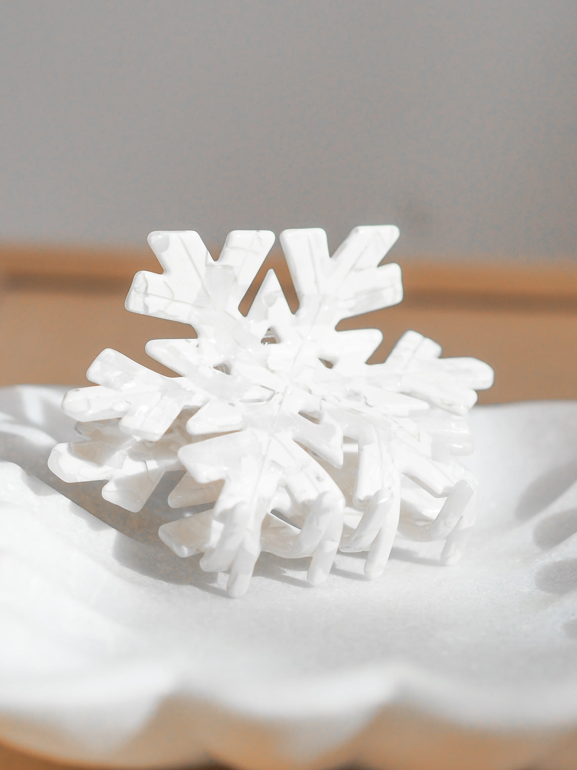 Snowflake Holiday Claw Clip