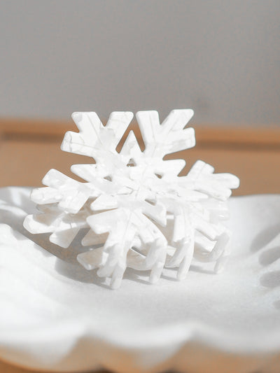 Snowflake Holiday Claw Clip