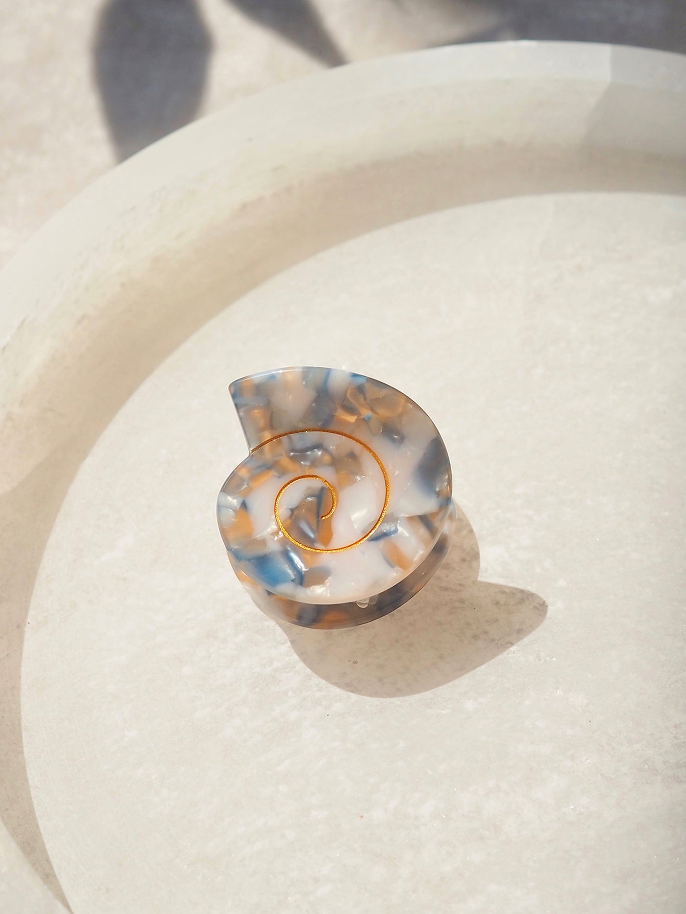 Cora Swirly Seashell Claw Clips