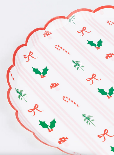 Festive Icon Stripes Side Plates