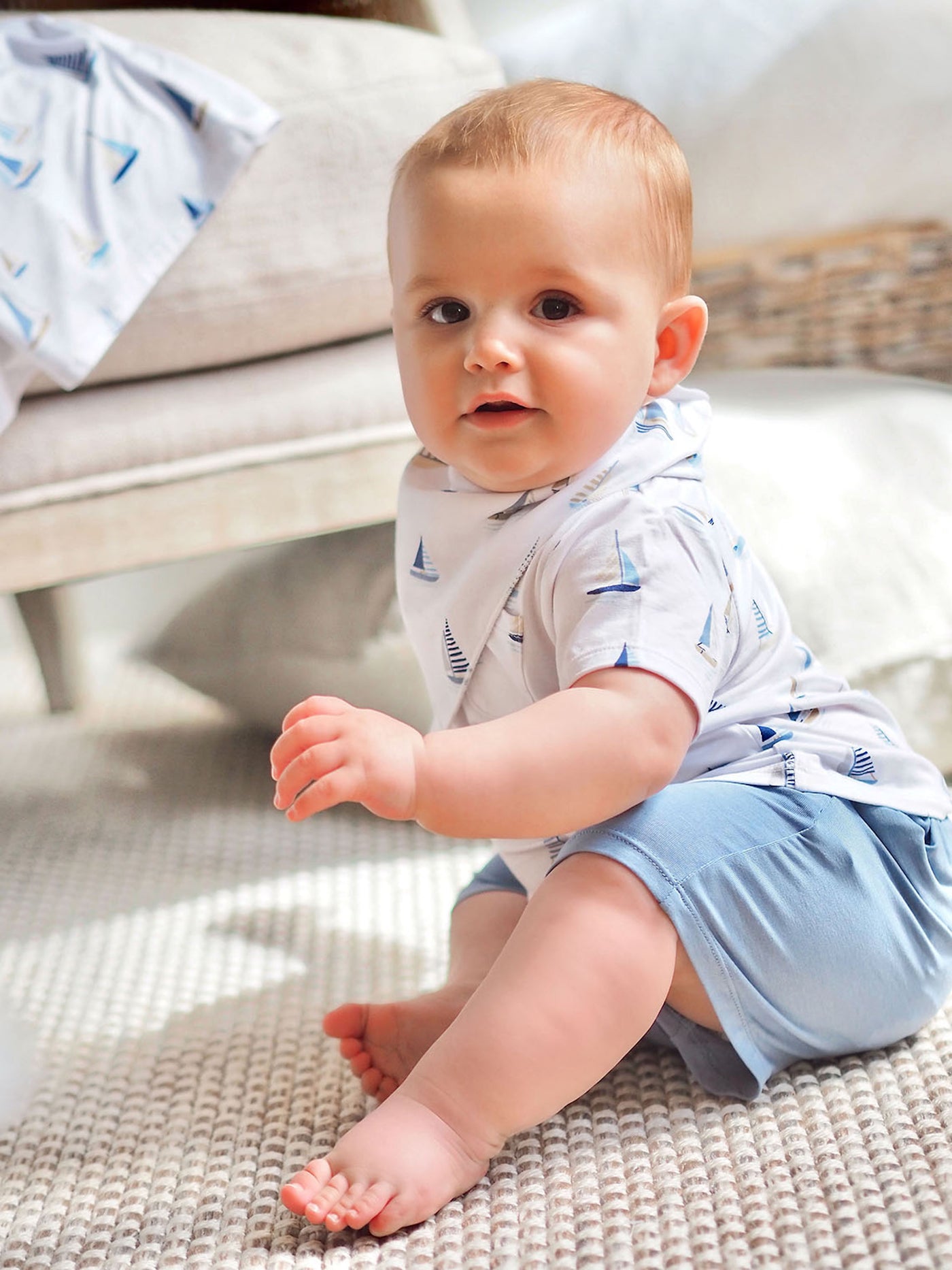 Sailboats Polo Shirt & Short - The Cross Decor & Design