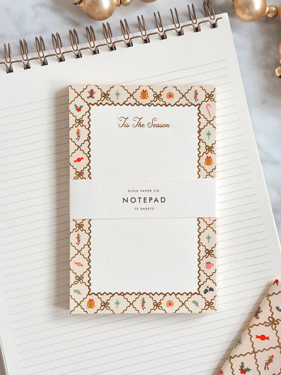 Holiday Argyle Notepad