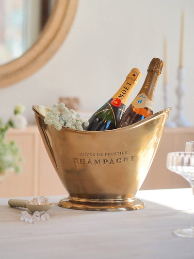 Brass Patina Champagne Bucket
